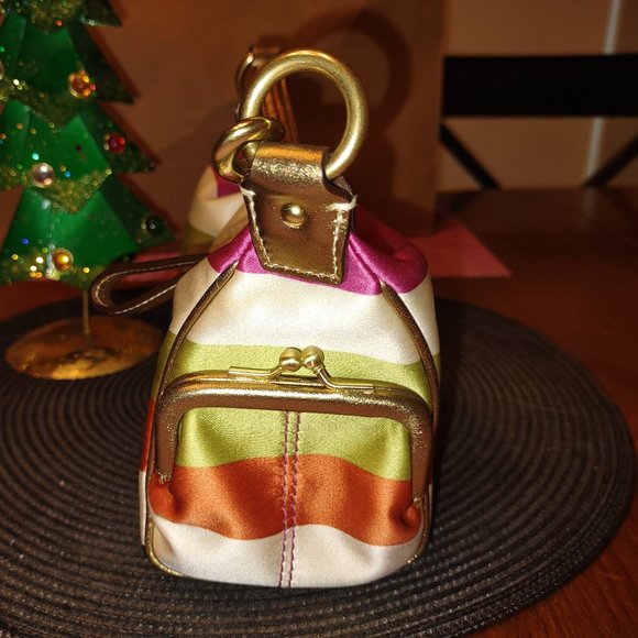 Satin Coach Legacy Stripe Bag - Picture 4 of 6